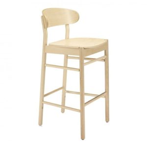 Camille Wooden Bar Stool