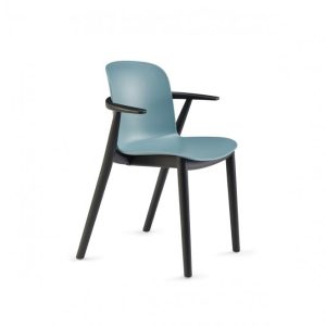Relief Wooden Leg Armchair