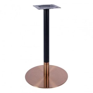 Zeus Rose Gold/Black Poseur Table Base