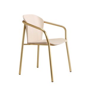 Finn Metal Wood Armchair