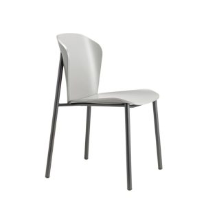 Finn Metal Wood Side Chair