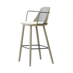 Nura Upholstered Bar Stool with Arms