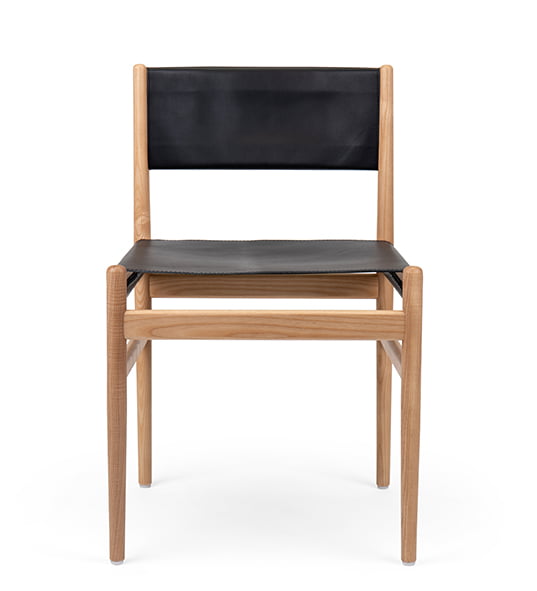 Leaf Side Chair With Leather Back Leaf Side Chair With Leather Back